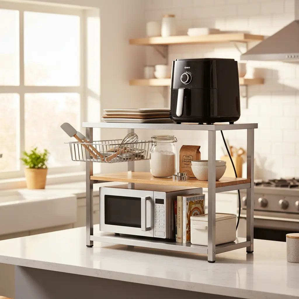 Air Fryer Storage Ideas: Best Bakers Racks for Counter Space cover image
