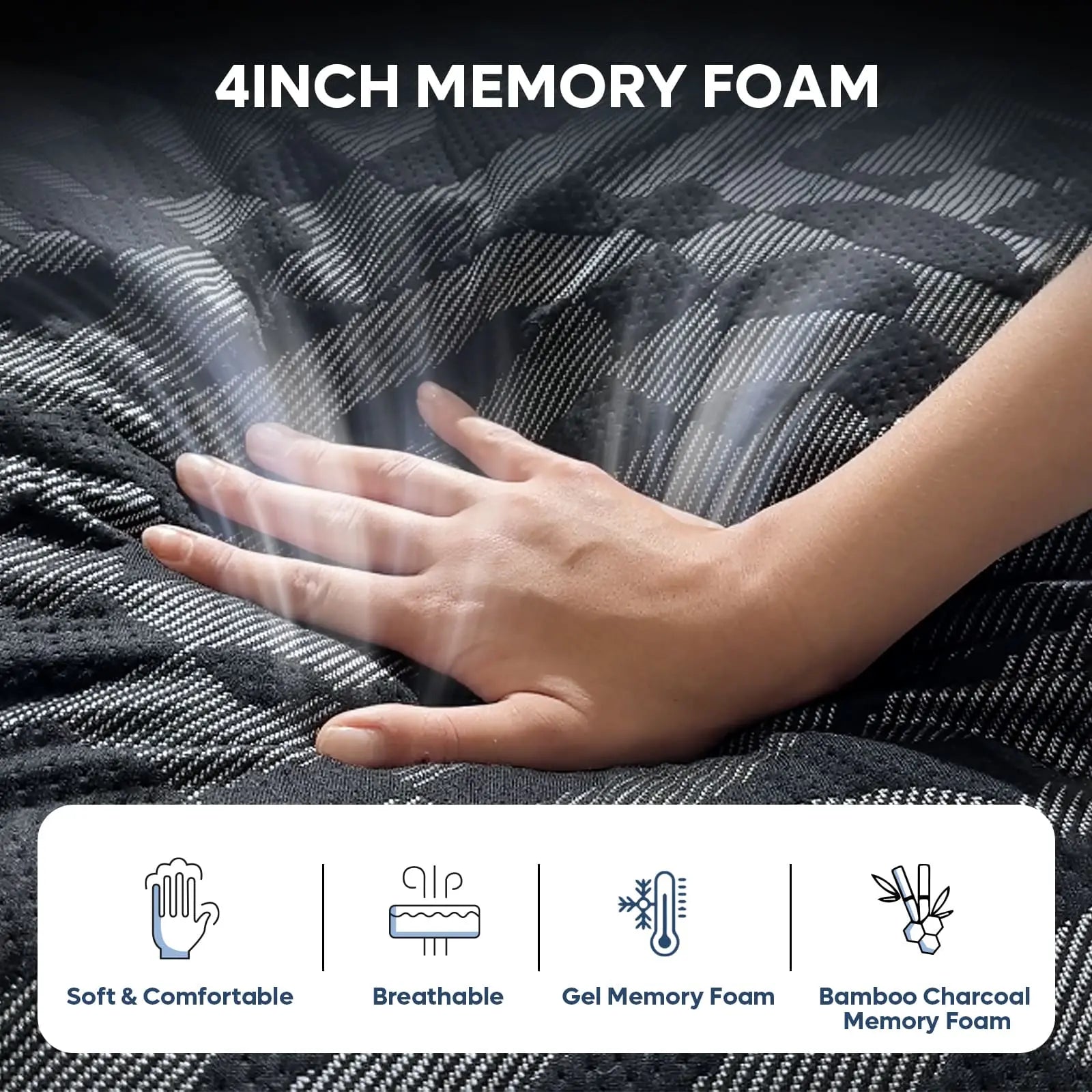 14 inch queen gel memory foam mattress Bestier