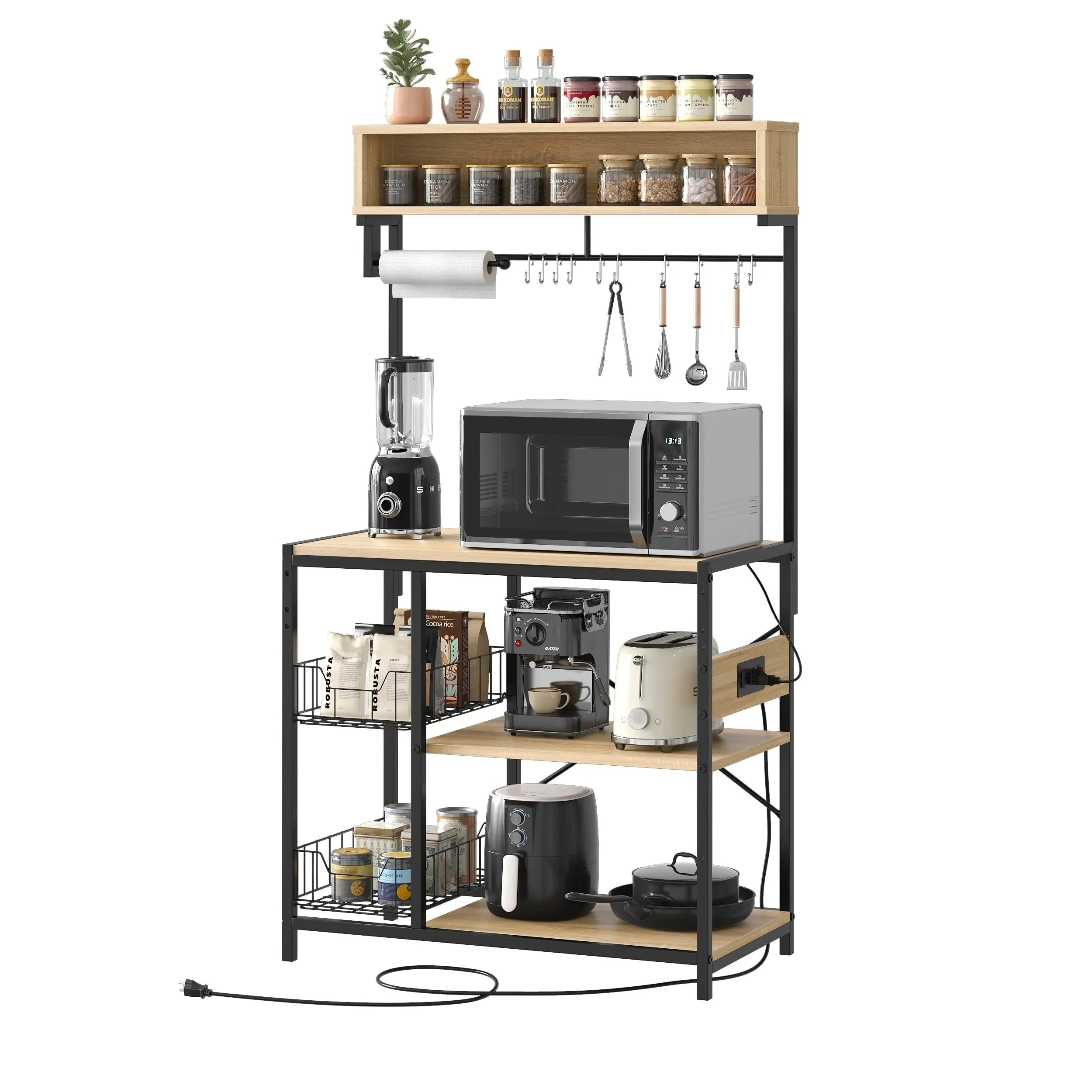 Bestier Bakers Rack with Power Outlet Bestier