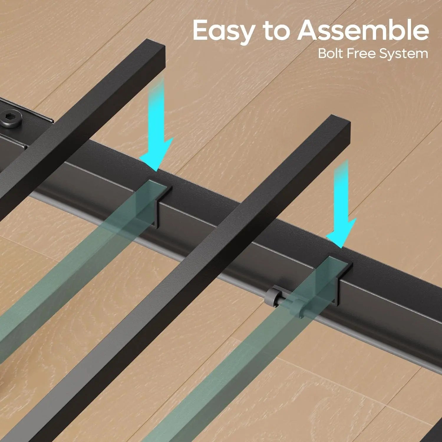 Queen Size Bed frame is Easy to Assemble
