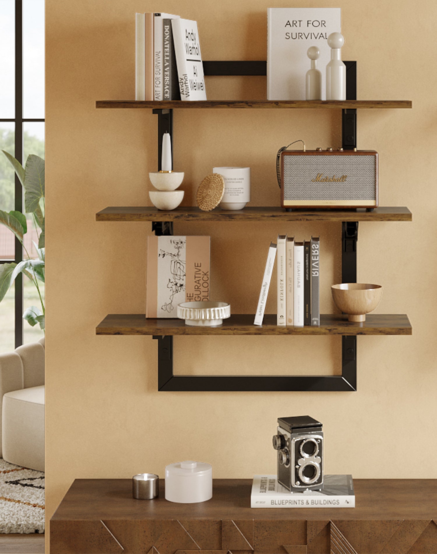 Wall Mounted Bookshelves