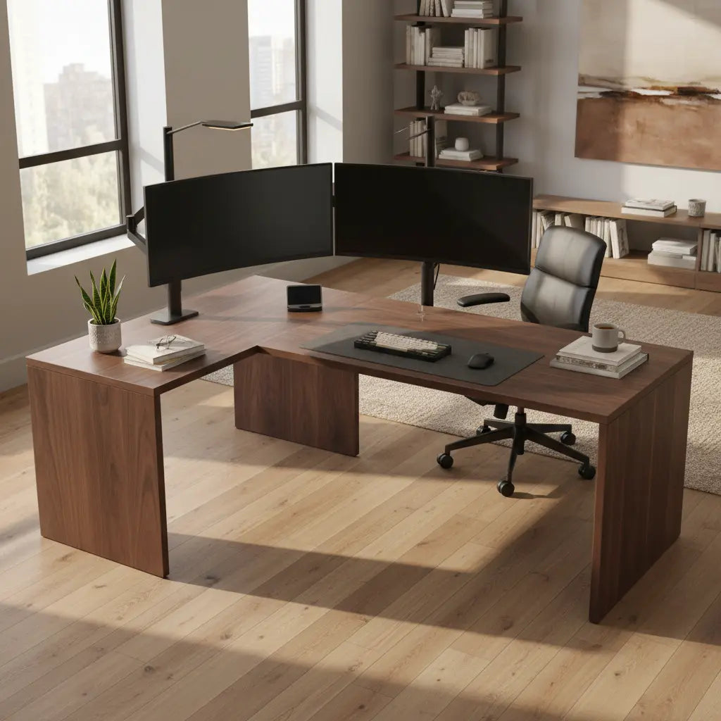 Best L-Shaped Desk for Ultrawide Monitors: Stability Guide cover image