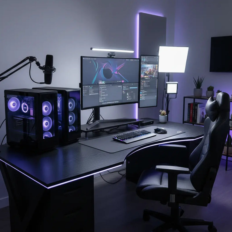 Compact Double Pc Setup Best Desks for Dual-PC Streaming Setups (2026 Guide)