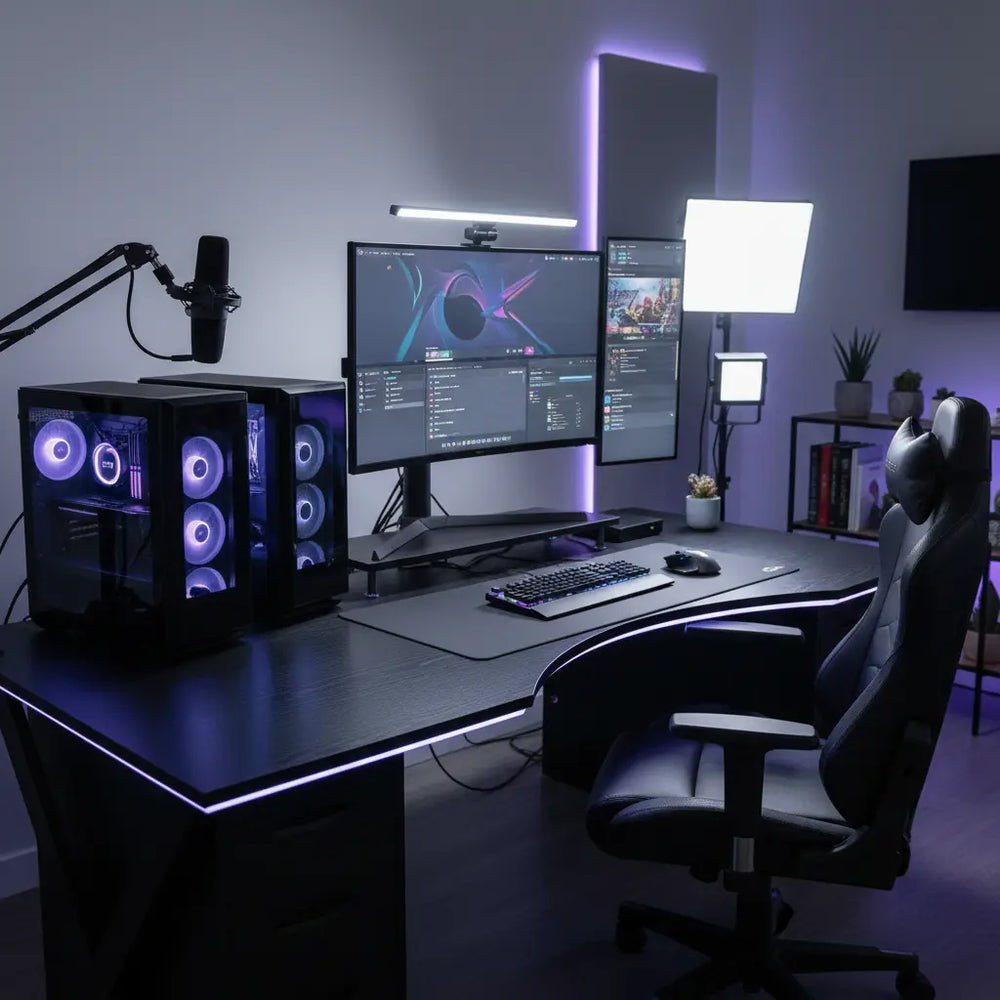 Best Desks for Dual-PC Streaming Setups (2026 Guide)