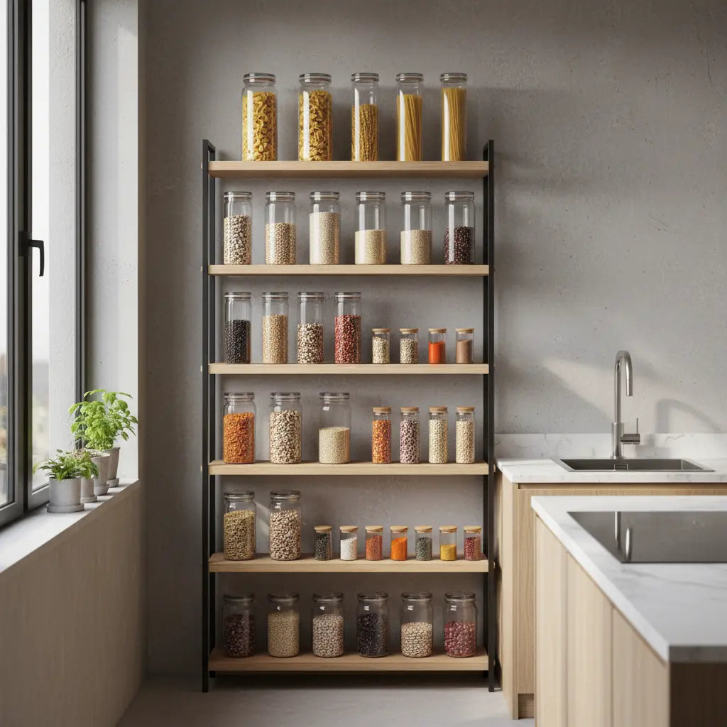 Apartment Pantry Alternatives: Using Bakers Racks for Bulk Food Bestier