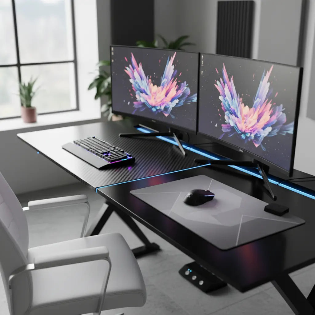 Scratch-Resistant Gaming Desks: Carbon Fiber vs. Laminate Bestier