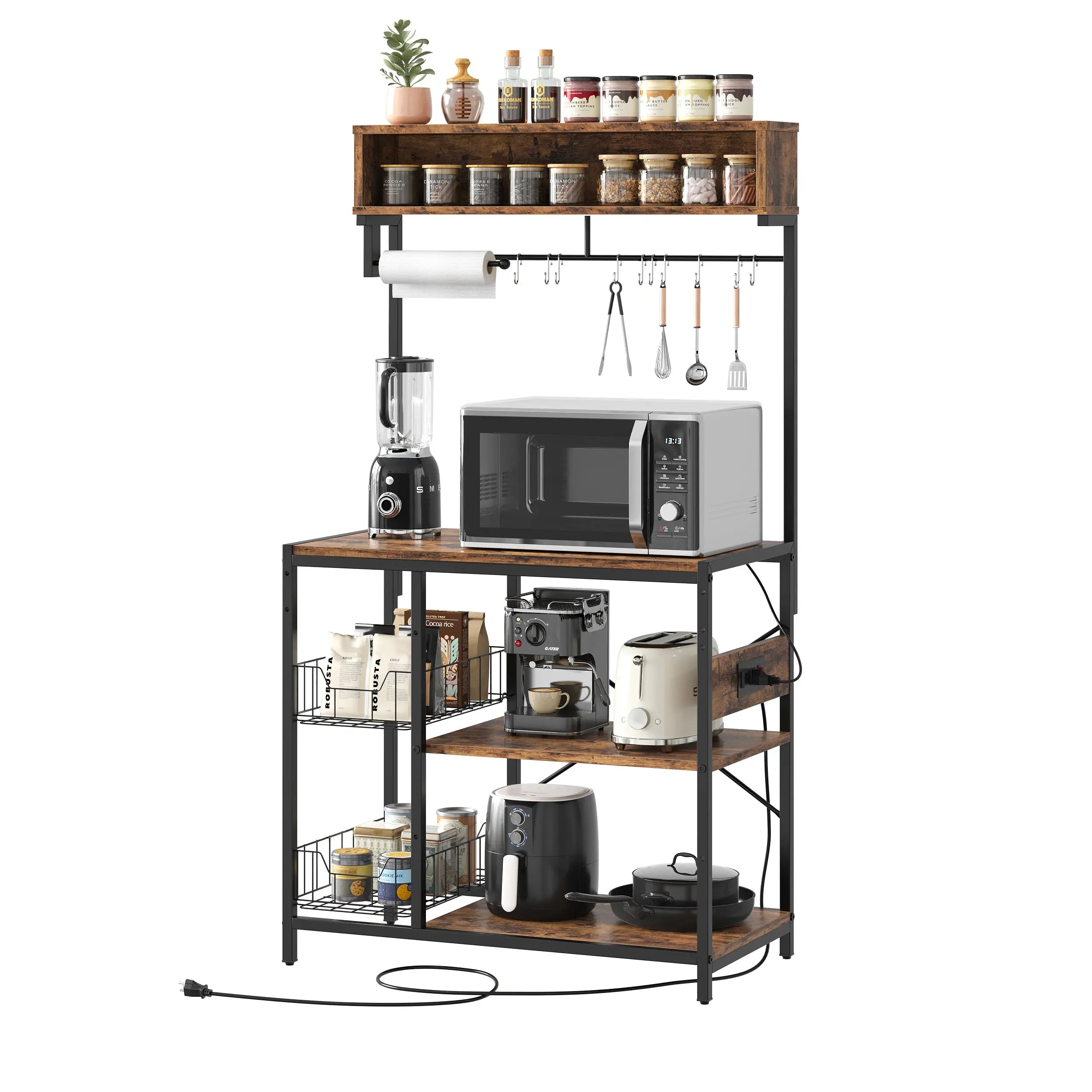 Bestier Bakers Rack with Power Outlet Bestier