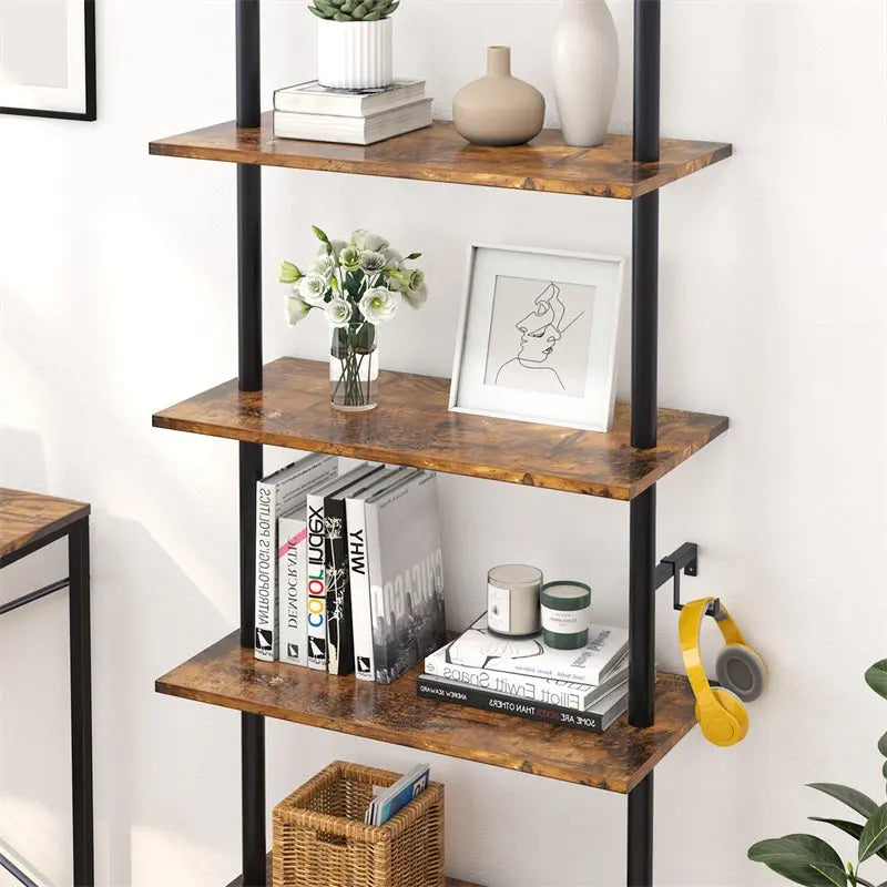 Wall-Mounted Bookshelf 23.6" Plant Shelf - Bestier
