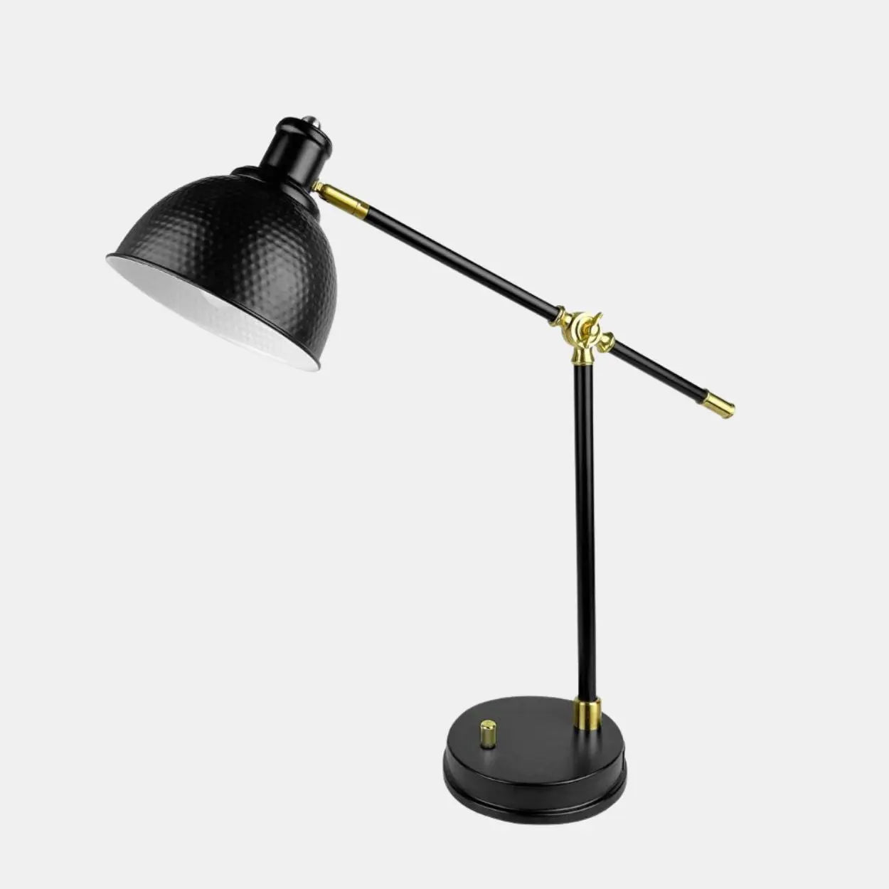 26'' Black Metal Table Lamp with USB Port - Bestier