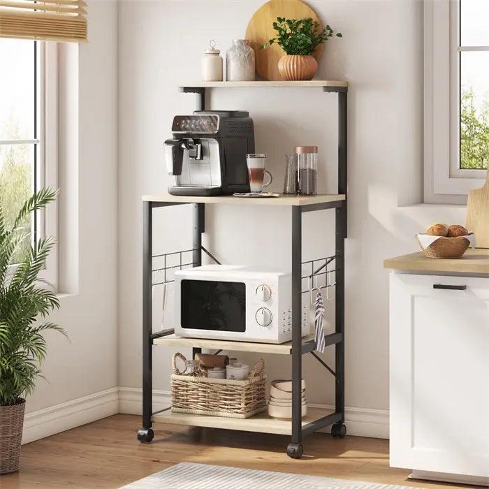 Microwave Rack Stand Rolling Storage 2024 Cart