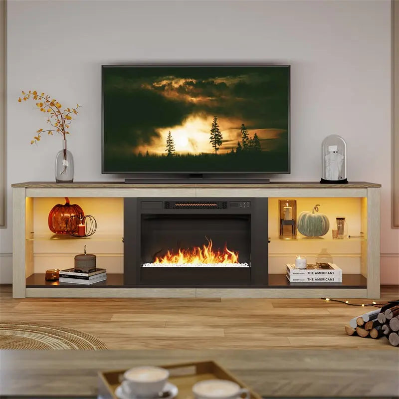 71'' Electric Fireplace TV Stand of - Bestier