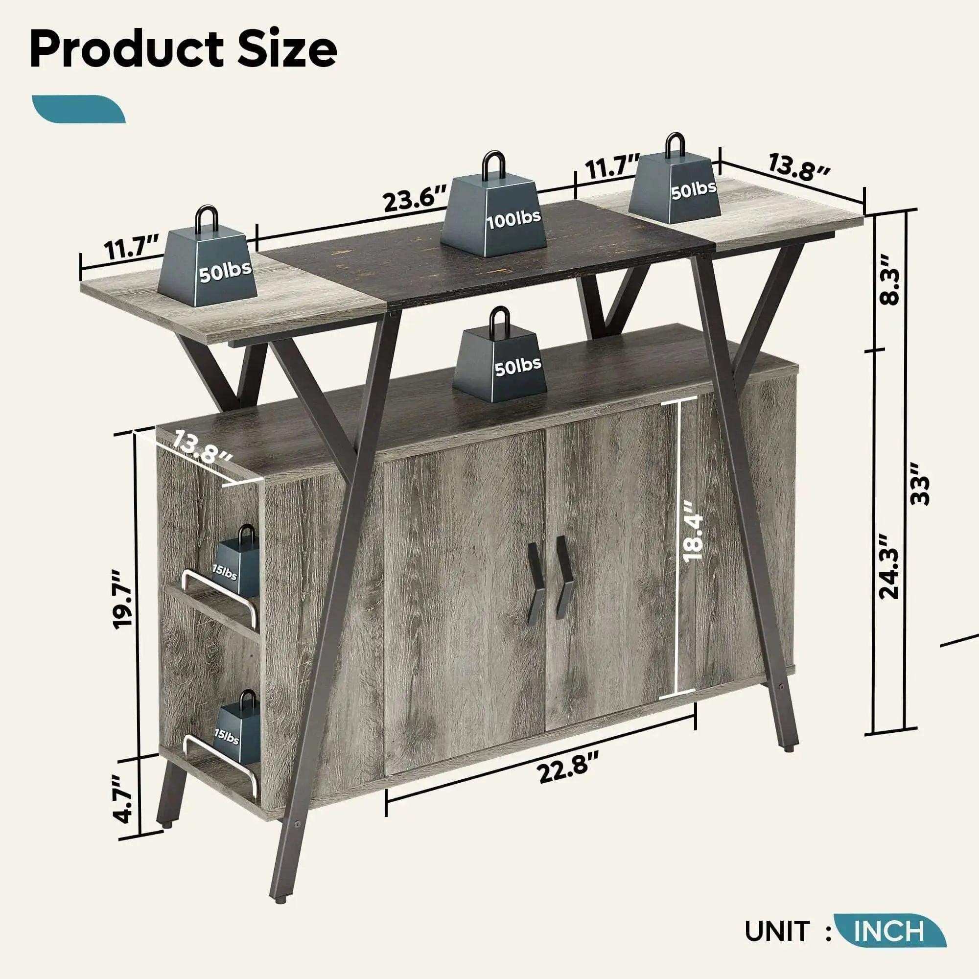 the size of Kitchen Island