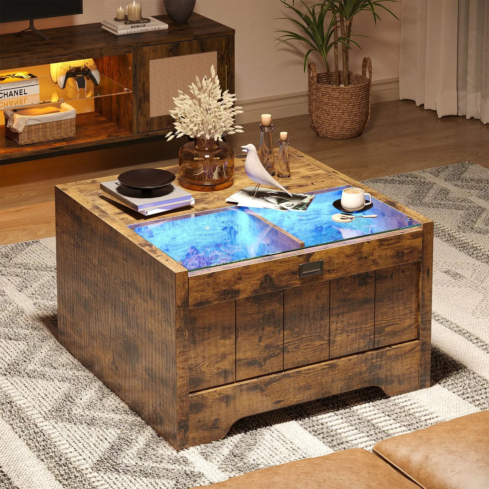 led square coffee table Bestier