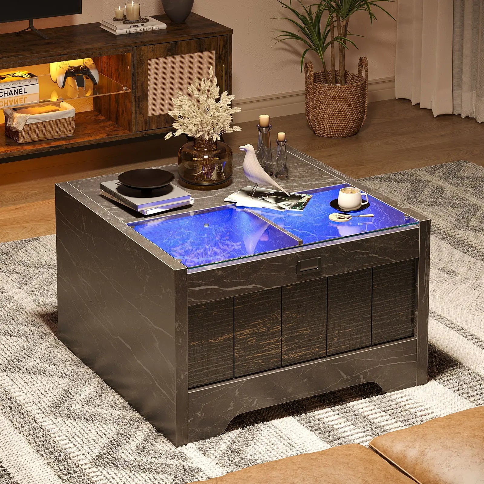 led square coffee table Bestier