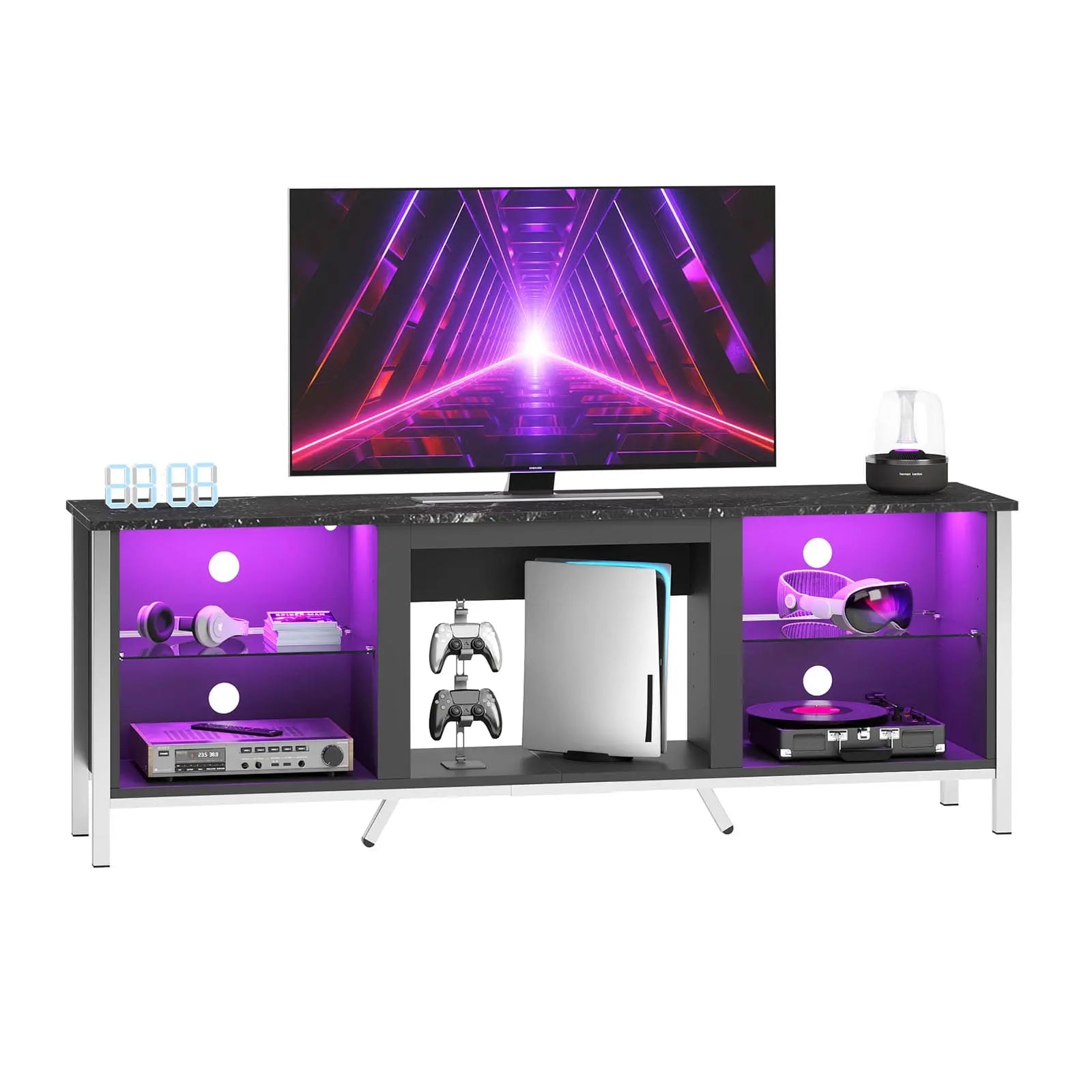 modern led fireplace entertainment center Bestier