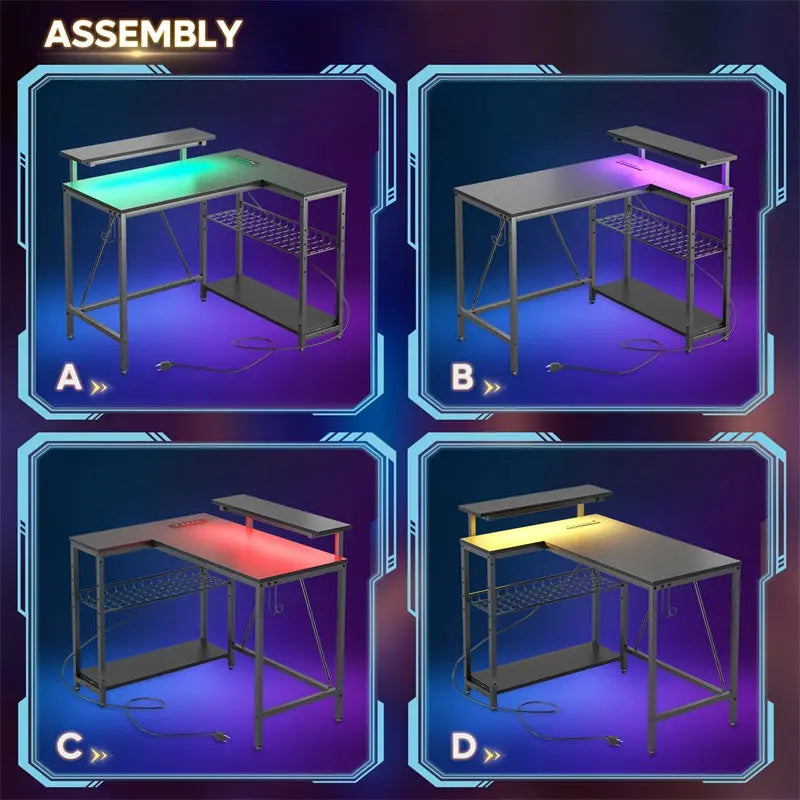 the RGB of 42 inch Small L Shaped Desk
