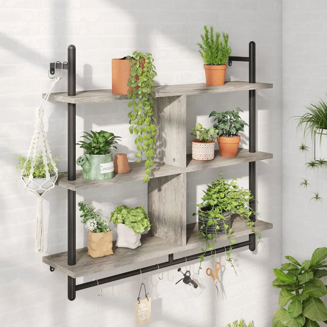 41.5 inch 3-Tier Wall Mounted Floating Shelves