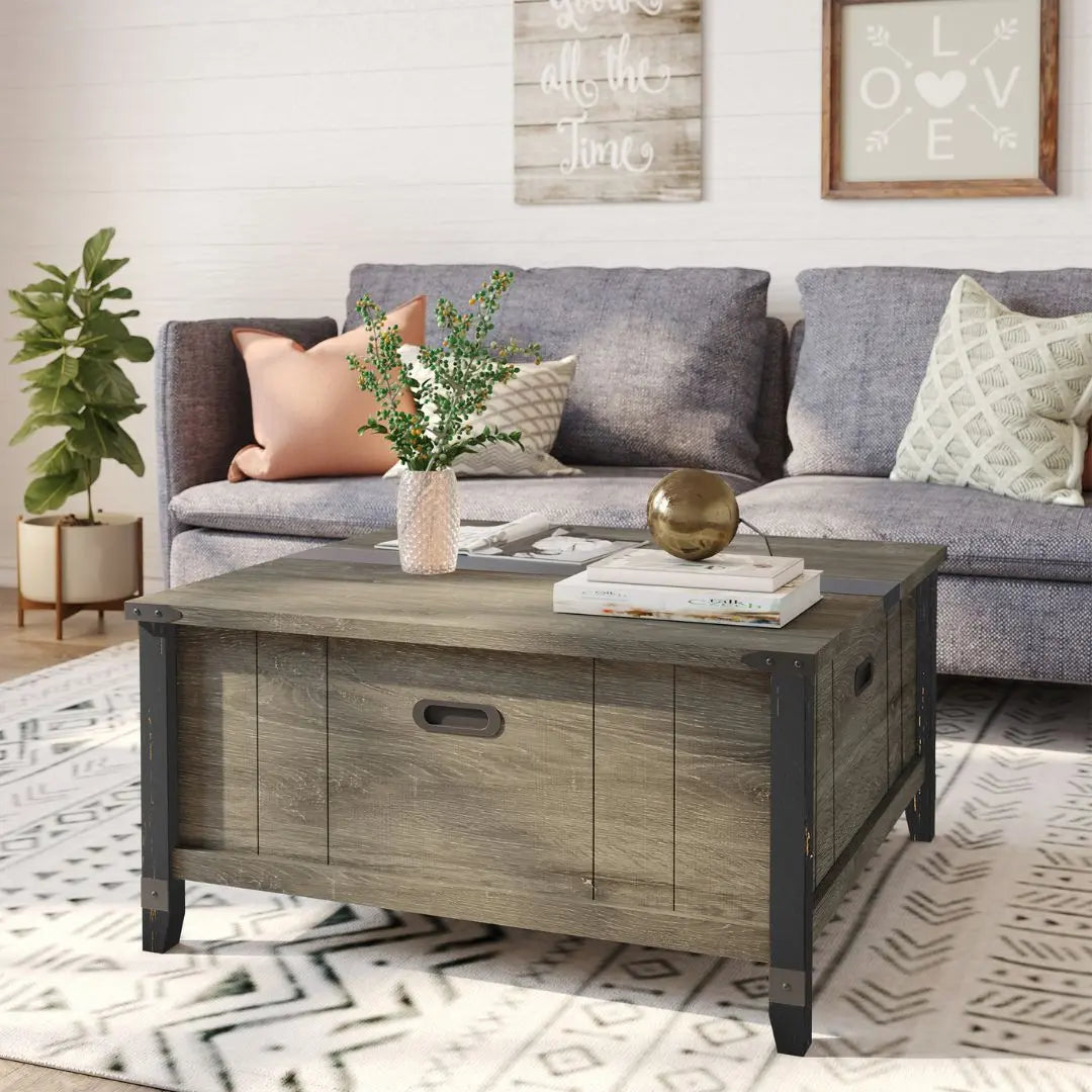  Lift Top Coffee Table with Storage - Bestier