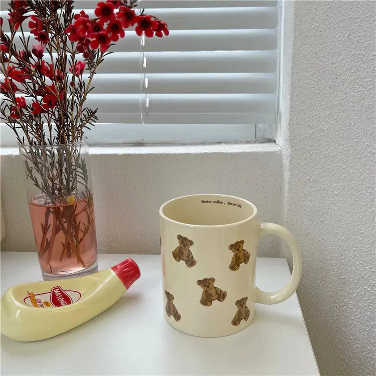 Bestier Vintage Teddy Bear Coffee Mugs Tea Cups Coffee Cups Bestier Vintage Teddy Bear Coffee Mugs Tea Cups Coffee Cups